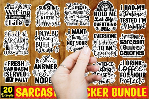 Download Sarcastic Sticker Bundle, Sarcastic SVG - Premium Resources