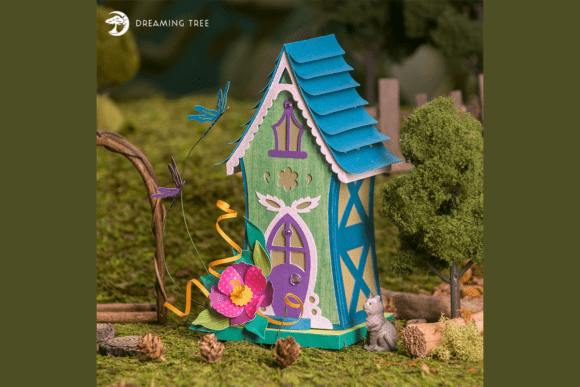 Download Dragonfly Fairy House SVG - Premium Resources