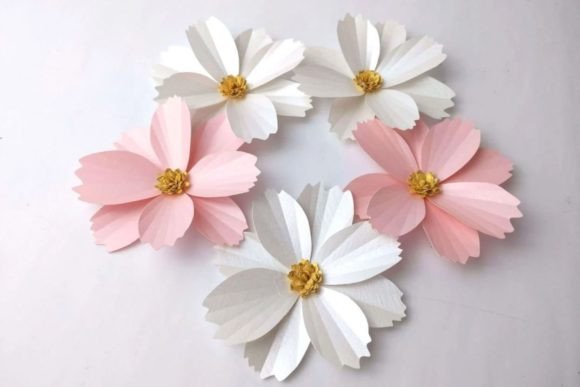 Download Cosmos Paper Flowers - Paper flowers Collection