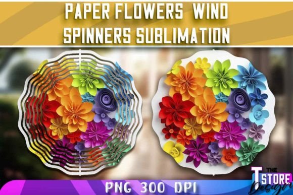 Download Paper Flowers Wind Spinners Sublimation - Paper flowers Collection