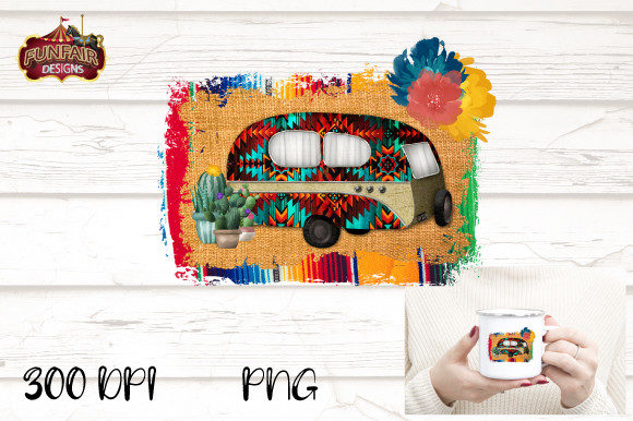 Download Serape Camper PNG Sublimation Design - Camper png Collection
