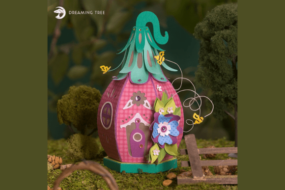 Download Honey Bee Fairy House SVG - Premium Resources